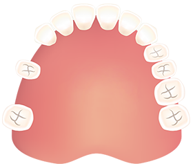 間を空けて2本抜けた